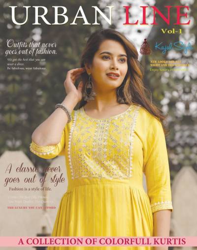 Urban Line Vol 1 By Kajal Style Fancy Rayon Kurti Collection